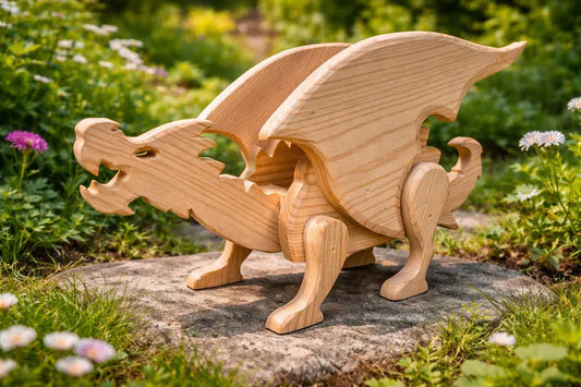 Dragon Planter Scroll Saw Pattern | Woodworking Plans (PDF, SVG, Dxf) 2 Sizes