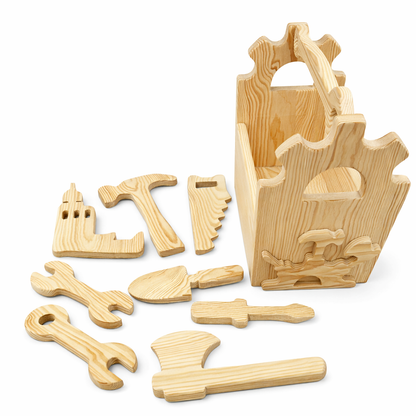 Wooden Toolbox & Tool Set Scroll Saw Patterns: Diy Woodworking Plans (PDF, SVG,DXF)