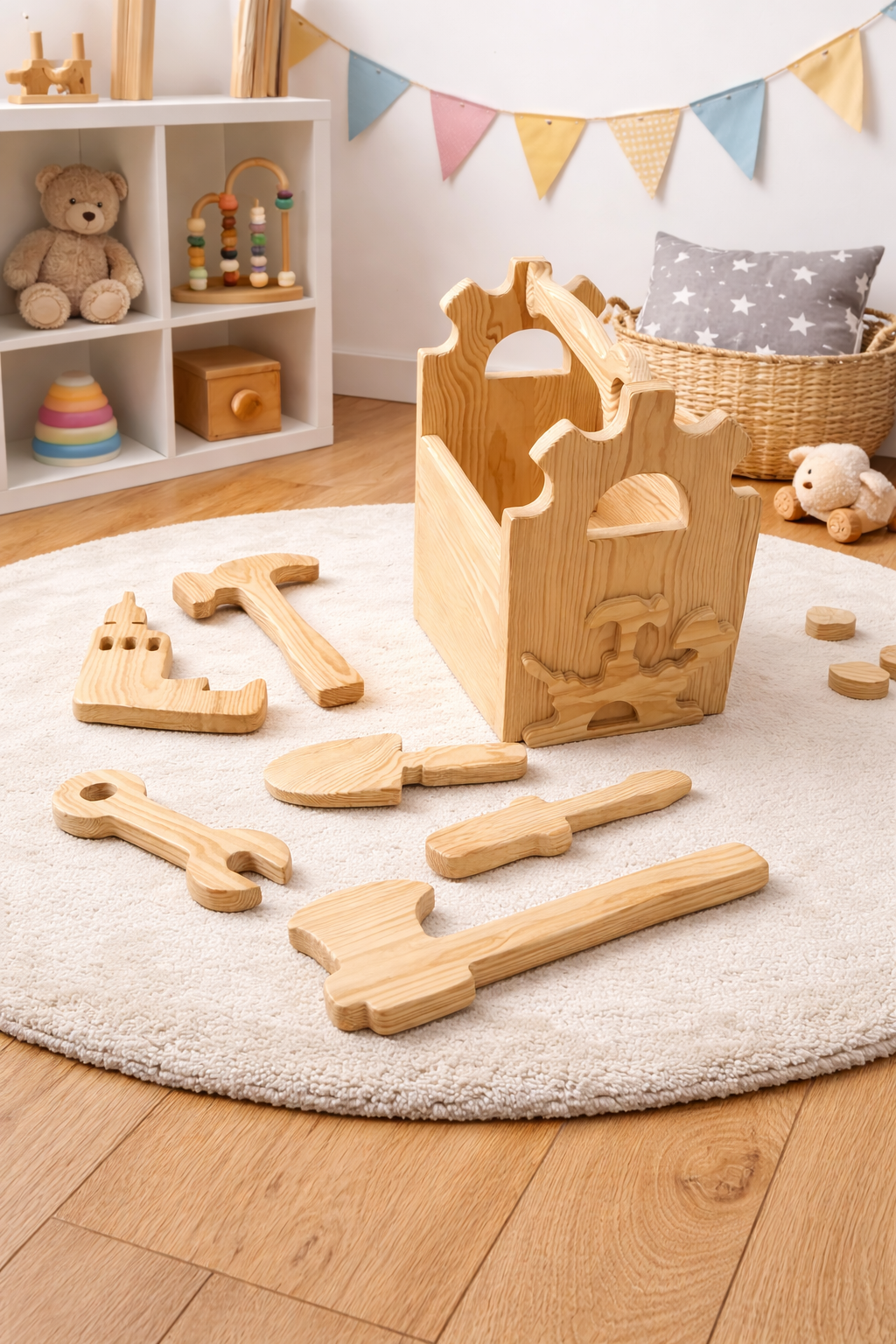 Wooden Toolbox & Tool Set Scroll Saw Patterns: Diy Woodworking Plans (PDF, SVG,DXF)