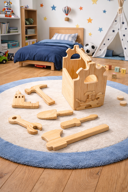 Wooden Toolbox & Tool Set Scroll Saw Patterns: Diy Woodworking Plans (PDF, SVG,DXF)