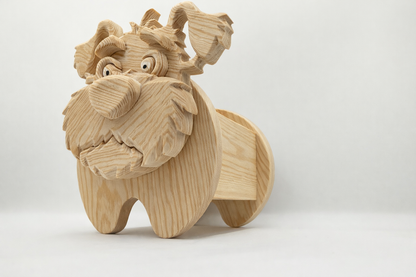 Wooden Dog no.20  Planter & Money Box | Woodworking PDF/SVG/DXF