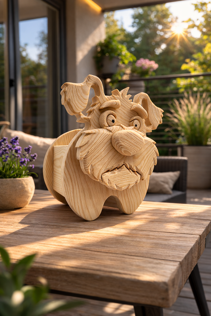 Wooden Dog no.20  Planter & Money Box | Woodworking PDF/SVG/DXF