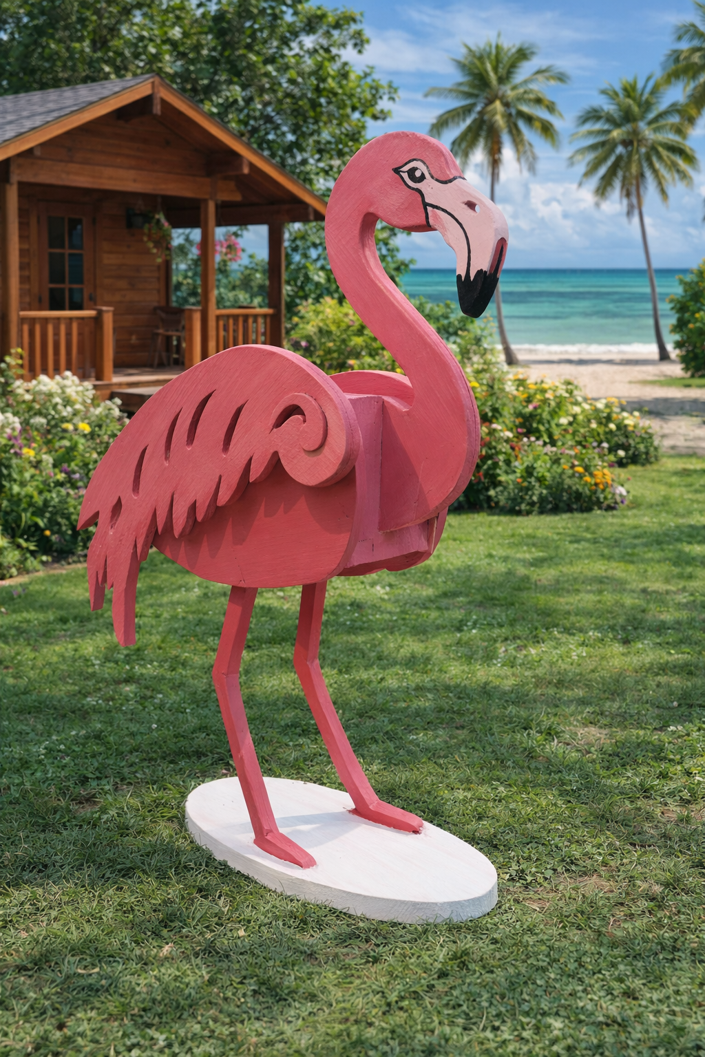 Flamingo Planter Box 2 Sizes Woodworking Plans, Scroll Saw Template | (PDF, SVG, Dxf)