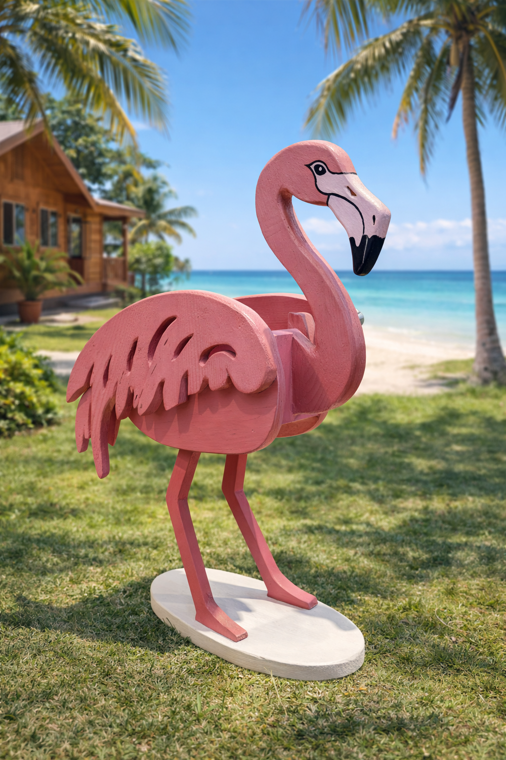 Flamingo Planter Box 2 Sizes Woodworking Plans, Scroll Saw Template | (PDF, SVG, Dxf)