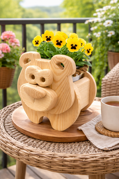 Wooden Bear no.2 Design for Unique Home & Garden Decoration | PDF | SVG | DXF | Scroll Saw