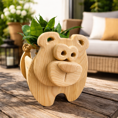 Wooden Bear no.2 Design for Unique Home & Garden Decoration | PDF | SVG | DXF | Scroll Saw