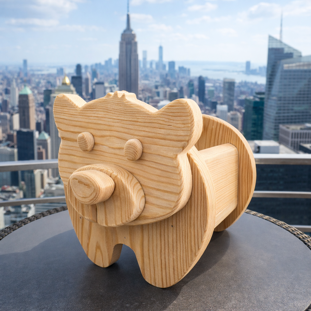 Woodworking Bear no.1 Design for Unique Home & Garden Decoration | PDF | SVG | DXF | Scroll Saw