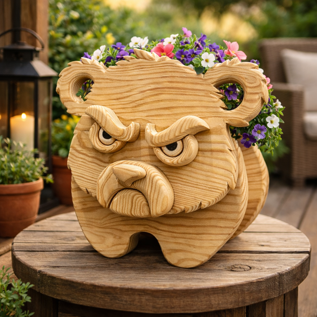 Wooden Bear no.3 Design for Unique Home & Garden Decoration | PDF | SVG | DXF | Scroll Saw