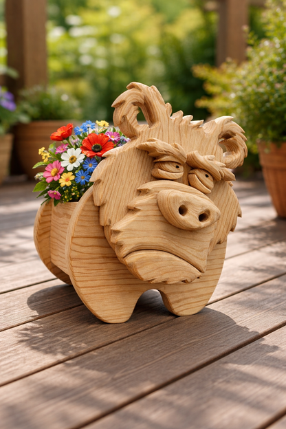 Wooden Bear no.4 Design for Unique Home & Garden Decoration | PDF | SVG | DXF | Scroll Saw