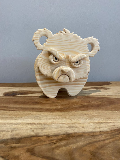 Wooden Bear no.3 Design for Unique Home & Garden Decoration | PDF | SVG | DXF | Scroll Saw