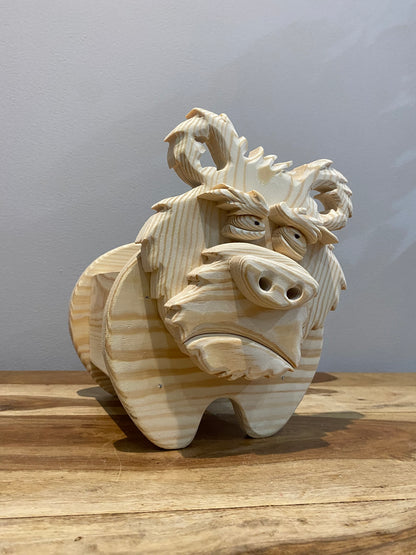 Wooden Bear no.4 Design for Unique Home & Garden Decoration | PDF | SVG | DXF | Scroll Saw