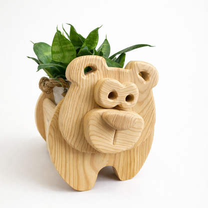 Wooden Bear no.2 Design for Unique Home & Garden Decoration | PDF | SVG | DXF | Scroll Saw