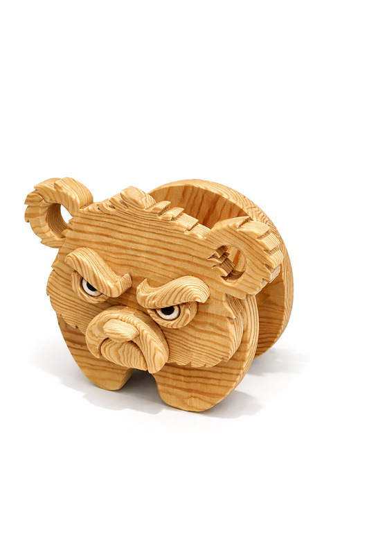 Wooden Bear no.3 Design for Unique Home & Garden Decoration | PDF | SVG | DXF | Scroll Saw