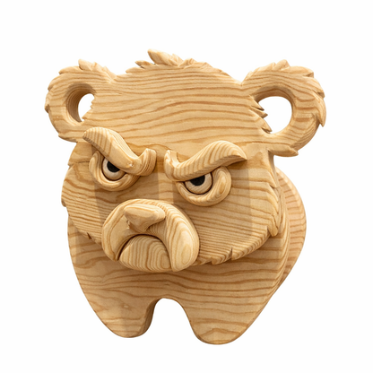 Wooden Bear no.3 Design for Unique Home & Garden Decoration | PDF | SVG | DXF | Scroll Saw