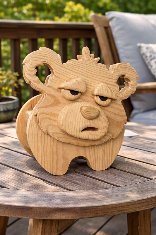 Wooden Bear no.7 Design for Unique Home & Garden Decoration | PDF | SVG | DXF | Scroll Saw