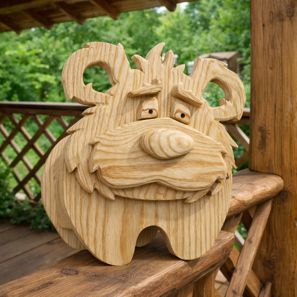 Wooden Bear no.5 Design for Unique Home & Garden Decoration | PDF | SVG | DXF | Scroll Saw