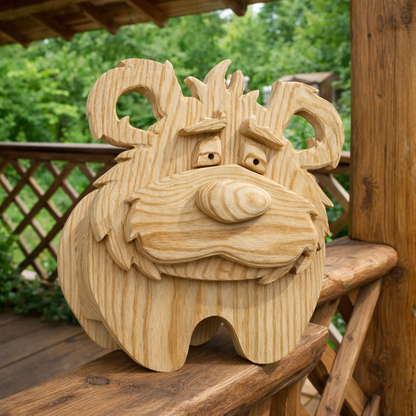Wooden Bear no.5 Design for Unique Home & Garden Decoration | PDF | SVG | DXF | Scroll Saw