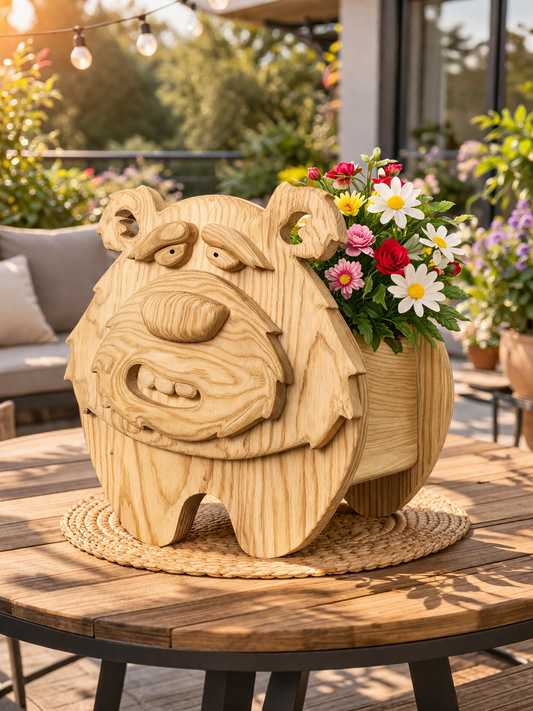 Wooden Bear no.6 Design for Unique Home & Garden Decoration | PDF | SVG | DXF | Scroll Saw