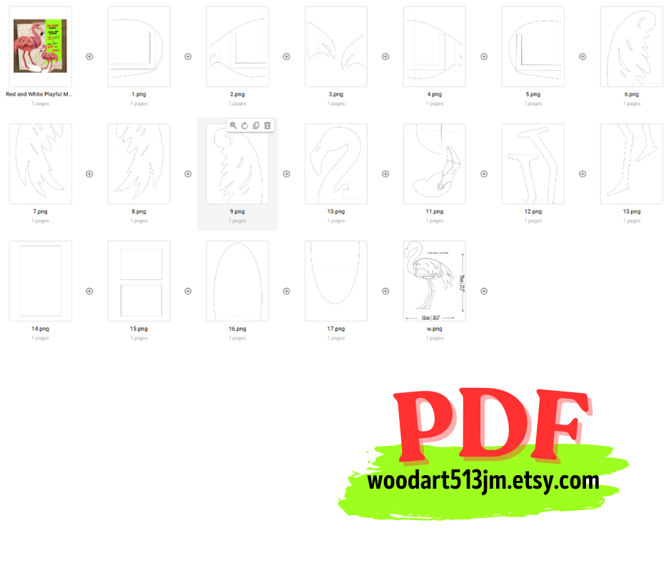 Flamingo Planter Box 2 Sizes Woodworking Plans, Scroll Saw Template | (PDF, SVG, Dxf)