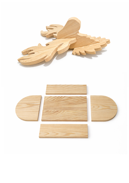 Wooden Deer Garden Planter Box Scroll Saw Pattern: 2 Sizes (PDF, SVG, DXF)