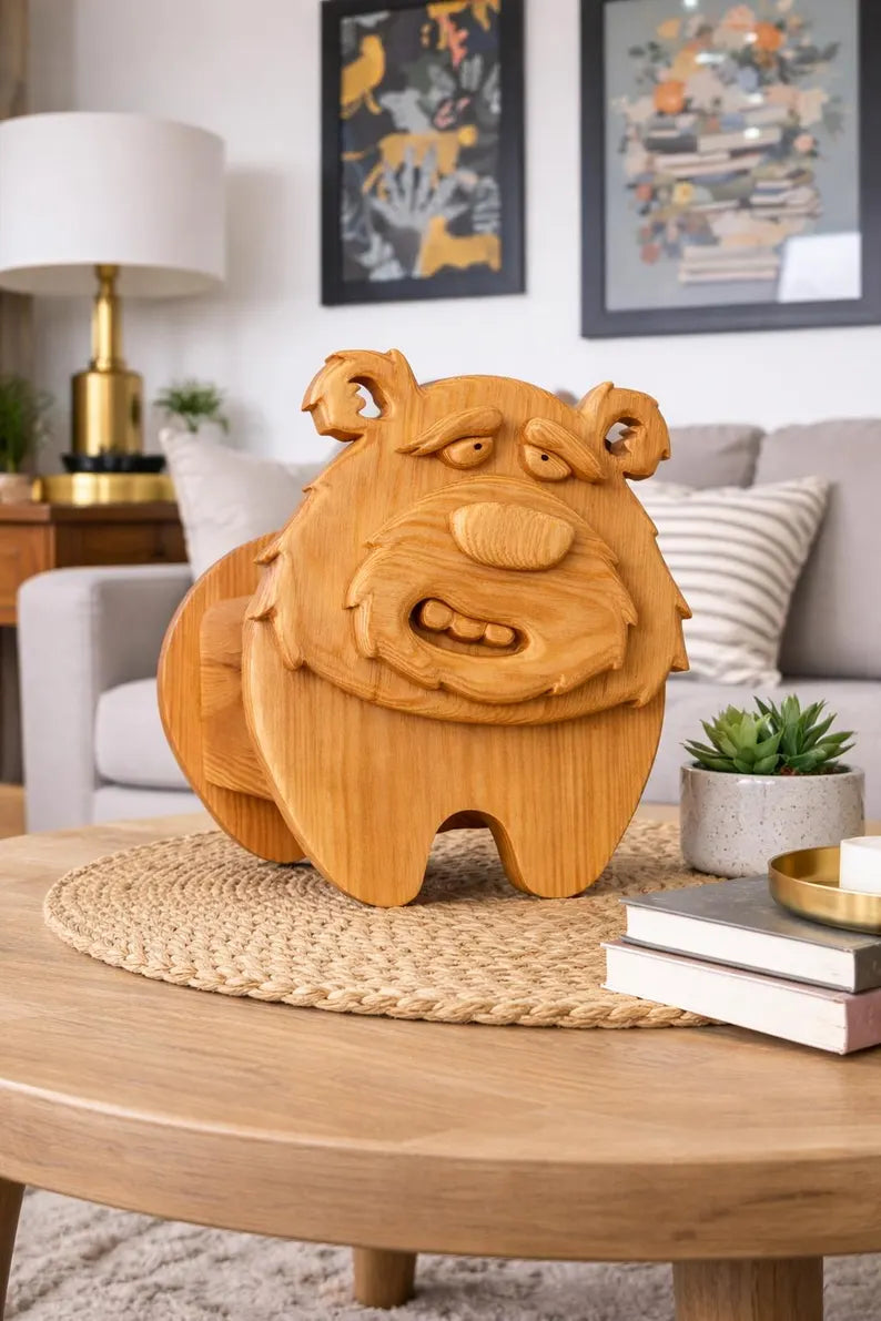 Wooden Bear no.6 Design for Unique Home & Garden Decoration | PDF | SVG | DXF | Scroll Saw