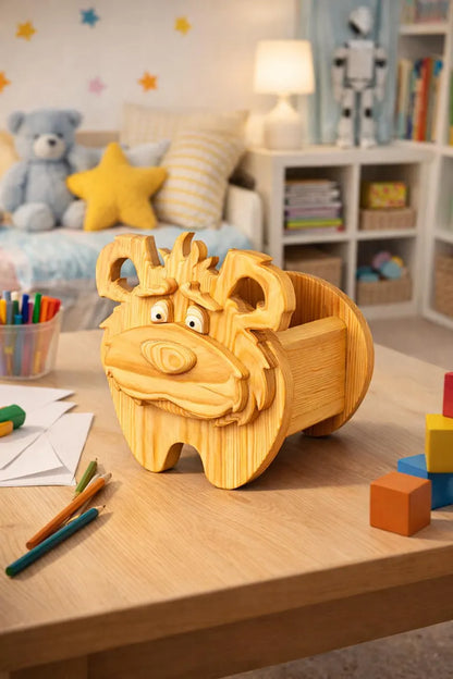 Wooden Bear no.5 Design for Unique Home & Garden Decoration | PDF | SVG | DXF | Scroll Saw