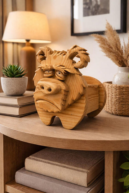 Wooden Bear no.4 Design for Unique Home & Garden Decoration | PDF | SVG | DXF | Scroll Saw