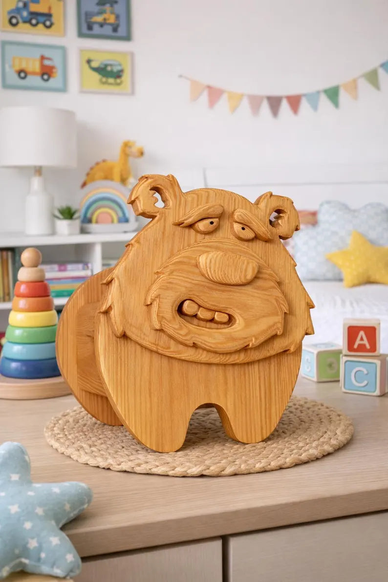 Wooden Bear no.6 Design for Unique Home & Garden Decoration | PDF | SVG | DXF | Scroll Saw