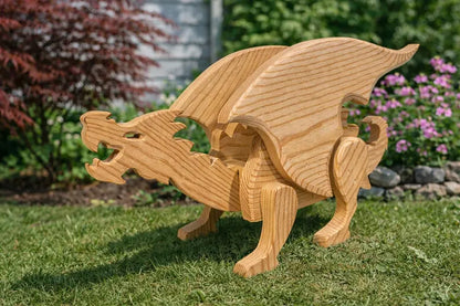 Dragon Planter Scroll Saw Pattern | Woodworking Plans (PDF, SVG, Dxf) 2 Sizes