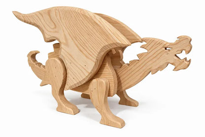 Dragon Planter Scroll Saw Pattern | Woodworking Plans (PDF, SVG, Dxf) 2 Sizes