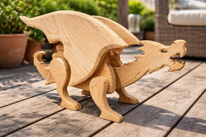Dragon Planter Scroll Saw Pattern | Woodworking Plans (PDF, SVG, Dxf) 2 Sizes