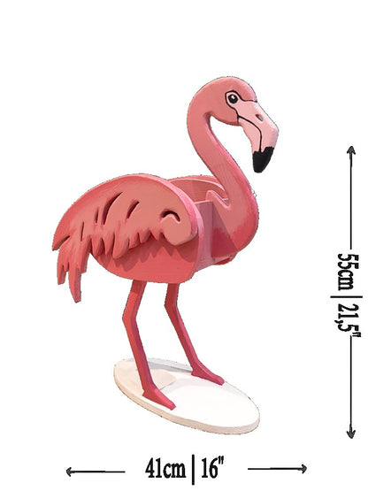 Flamingo Planter Box 2 Sizes Woodworking Plans, Scroll Saw Template | (PDF, SVG, Dxf)