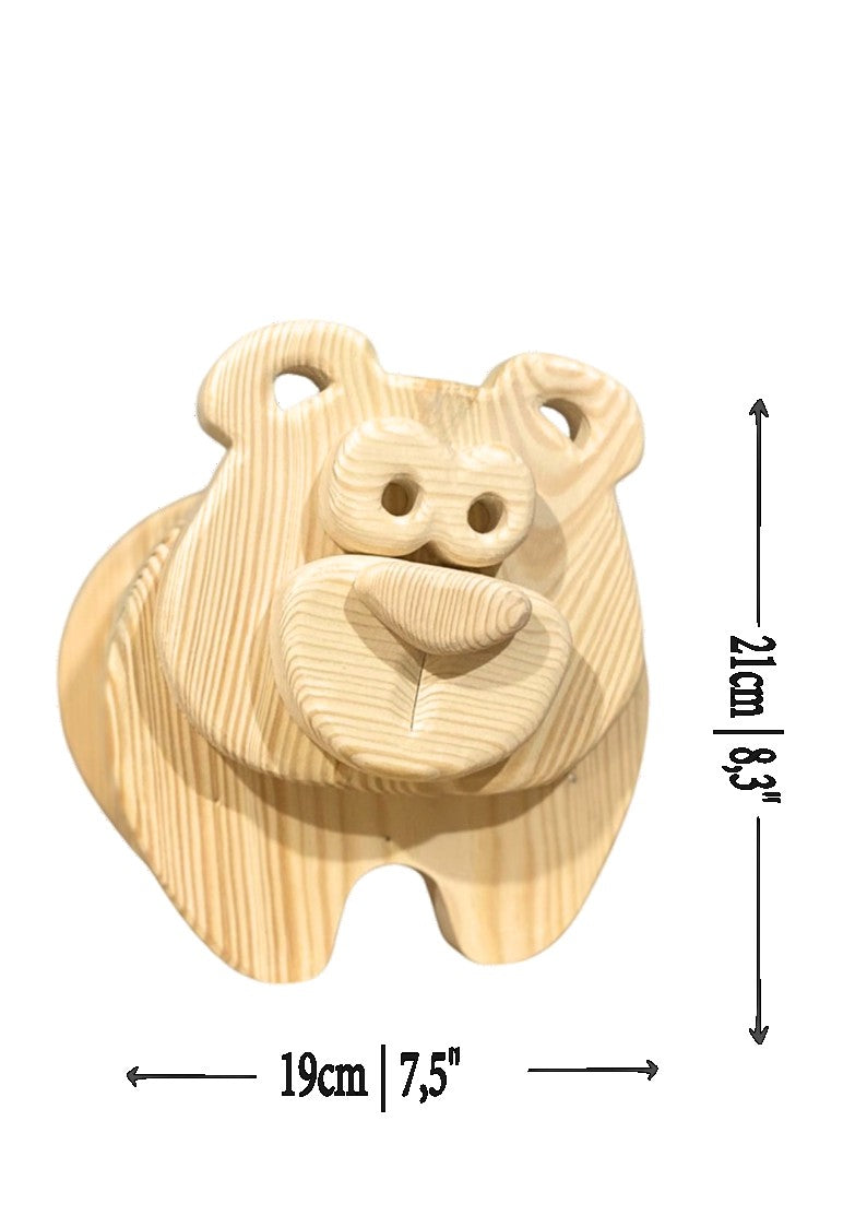 Wooden Bear no.2 Design for Unique Home & Garden Decoration | PDF | SVG | DXF | Scroll Saw