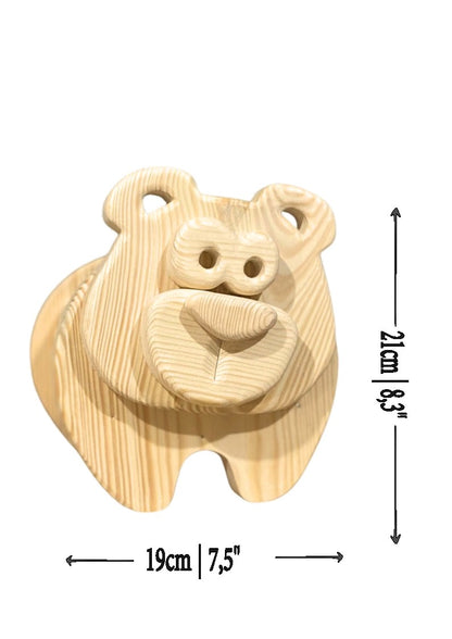 Wooden Bear no.2 Design for Unique Home & Garden Decoration | PDF | SVG | DXF | Scroll Saw